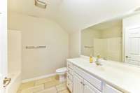 Third bathroom is upstairs just across from the upstairs bedroom.