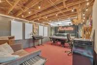 The basement is truly expansive, offering 2,737 SF of unfinished square footage. This space is currently being used as a music room/ recording studio. "Naturally insulated", It stays relatively climate controlled year round.