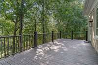 Complete privacy from deck, located off of family room