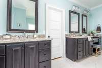Primary Bath. Door leads to large walk-in.