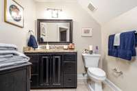 The Upstairs Bath, shared by the Music Room, 5th Bedroom and Exercise Room.