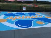Splash pad for the kiddos