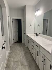 Master Bath with Double Vanities