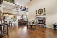 The elegant wood staircase and catwalk overhead add architectural charm and a sense of openness. 1107 Sycamore Leaf Way   Murfreesboro, TN 37129