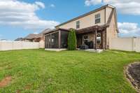 The fully privacy-fenced backyard offers a safe and spacious area, perfect for kids and pets to play.  1107 Sycamore Leaf Way   Murfreesboro, TN 37129