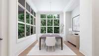 Conceptual rendering to show finished home.