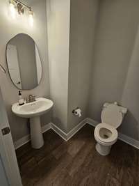 1/2 bath on main floor