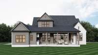 Conceptual rendering to show completed home.