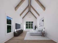 Conceptual rendering to show completed home.