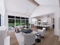 Conceptual rendering to show completed home.