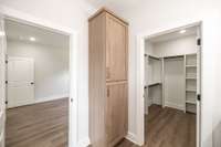 Linen cabinet for extra storage!