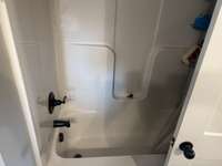 Master bath room tub/shower combination