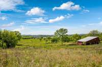 Looking west from the east side of the 72 acre parcel