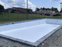 The Swimming Pool.   It is currently under excitingly, new renovations!