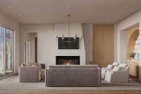 Rendering of interior selections/finishes