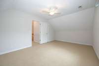 Super sized guest bedroom with walk in closet