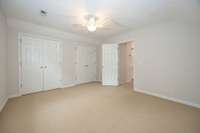 Another large guest room with double deep closets