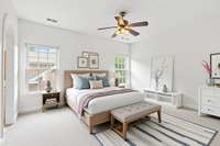 Bedroom Four virtually staged