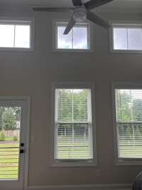 Soaring ceilings in the Primary Bedroom for natural lighting.