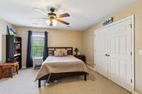 Third bedroom located upstairs with oversized closet