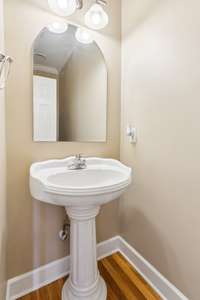 Downstairs half bath