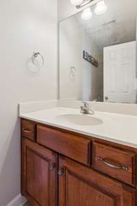 Half bath in upstairs bedroom