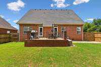 Rear of home and deck