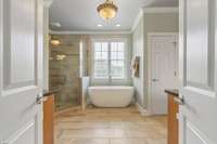 Remodeled Primary Bathroom also has 2 walk-in Closets