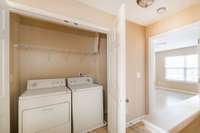 Laundry in-between both suites