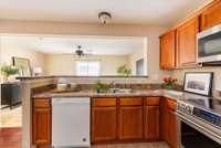 The home has been recently painted, new dishwasher & disposal. This kitchen is the heart of the home.