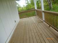 Large covered back porch