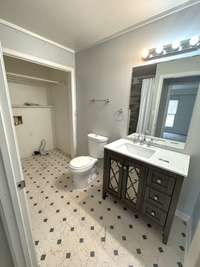 Bathroom #2 with laundry hook ups