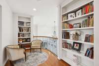 This upstairs area is a great place to get away and get lost in a favorite book.