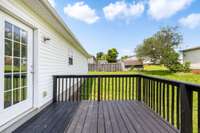 Grab your sweet tea and relax on your new cozy deck...