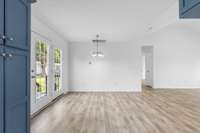 Plenty of room for a large table in your eat in kitchen...