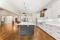 The cabinet remodel included making the lower cabinets be large soft close drawers with all new hardware.