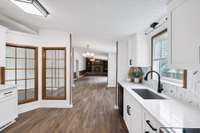 View from laundry room area