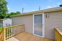 2nd Deck off the laundry room area!