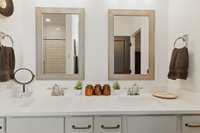 Framed Mirrors plenty of drawers