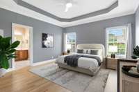 Large Primary Bedroom Virtually Staged