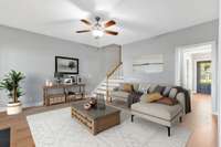 Living Room Virtually Staged