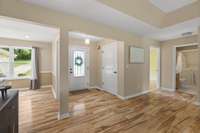 Foyer with extra wide Storage Closet