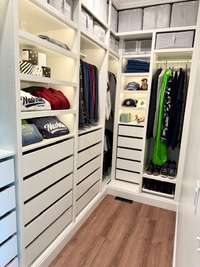 Look at this well organized closet!