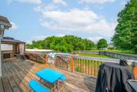 Other side of the extended deck. Great for BBQs!