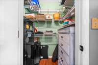Organized closet space