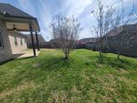 Beautiful fenced in back yard