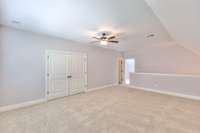 Large upstairs family room with huge walk-in closets. Tons of storage space