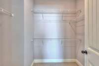 Master bedroom walk in closet