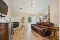 Living Room with Spacious Vaulted Ceiling!