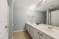 Primary Bath with Double Vanities!